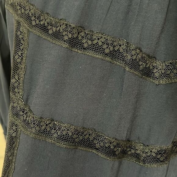 ZADIG & VOLTAIRE TUPELO LACE TRIM‎ BLOUSE SIZE M - Picture 4 of 11